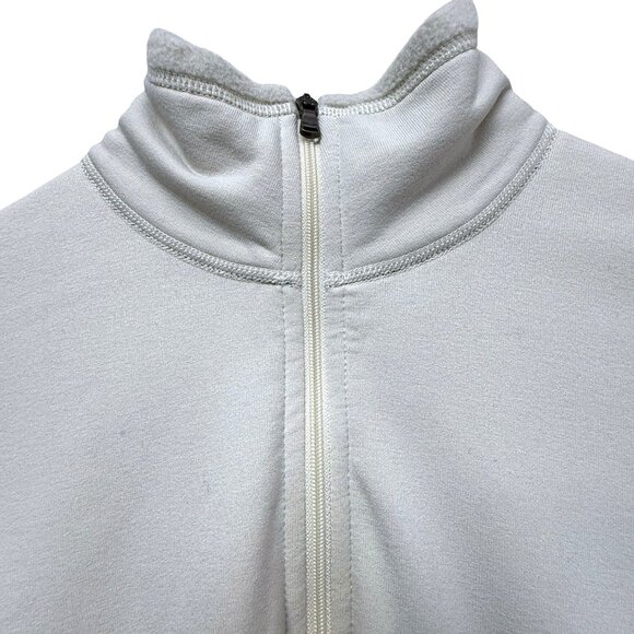 Ralph Lauren RLX Fleece Pullover Medium S/M Womens Cream 1/4 Zip Mock Neck Sport - Picture 6 of 14